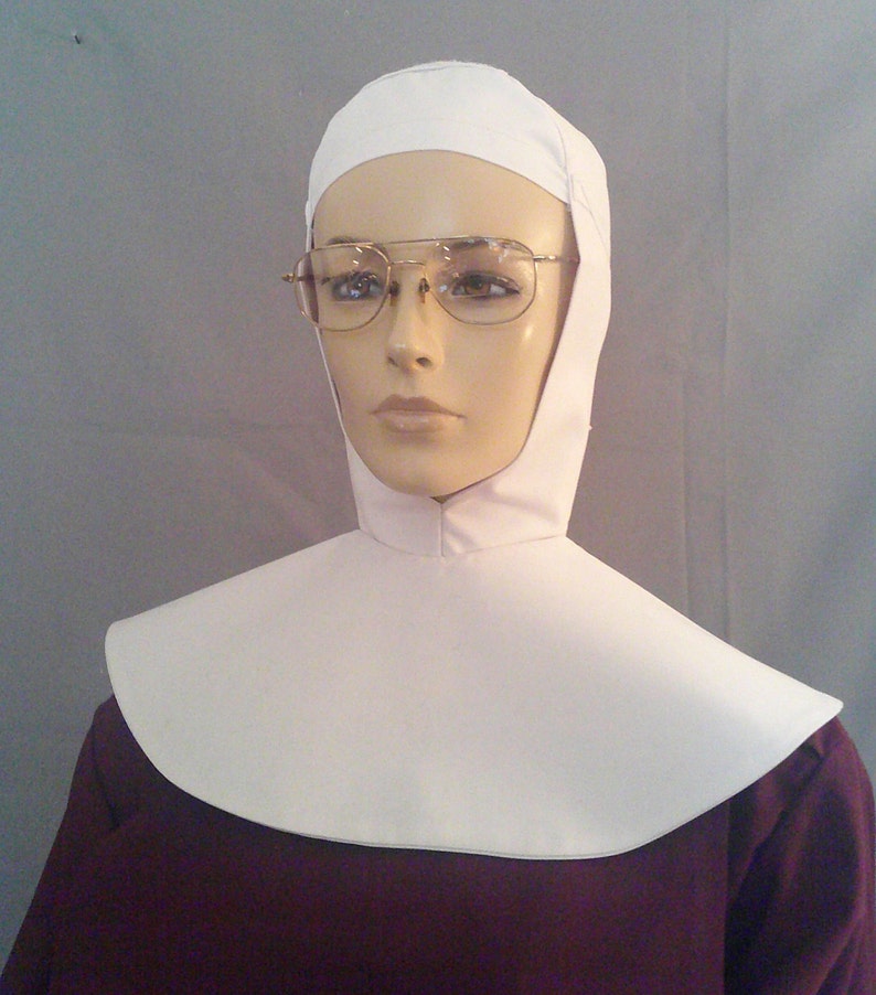 NUNS COIFGUIMPE ' Adjustable Wimple/coif' Vestments. Etsy Australia