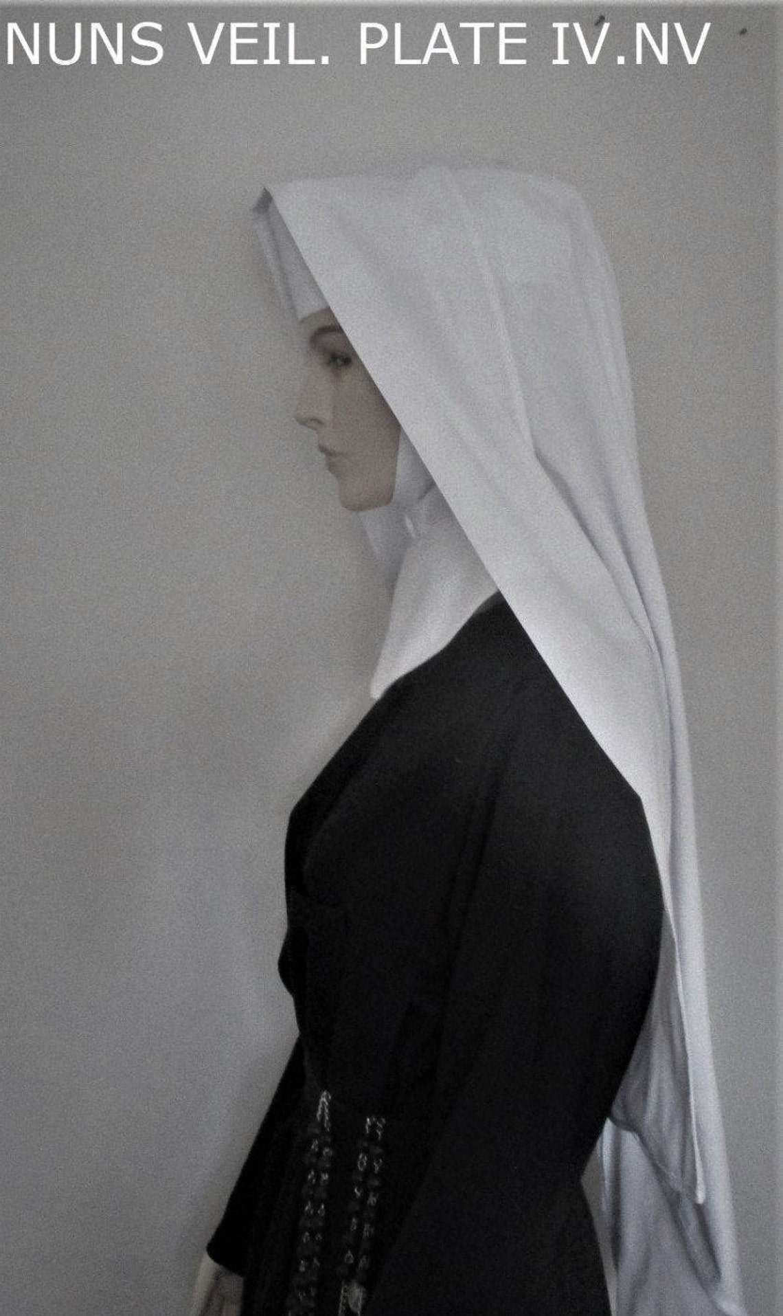 NUN VEIL and COLLAR Set Catholic religious habits and veils Etsy