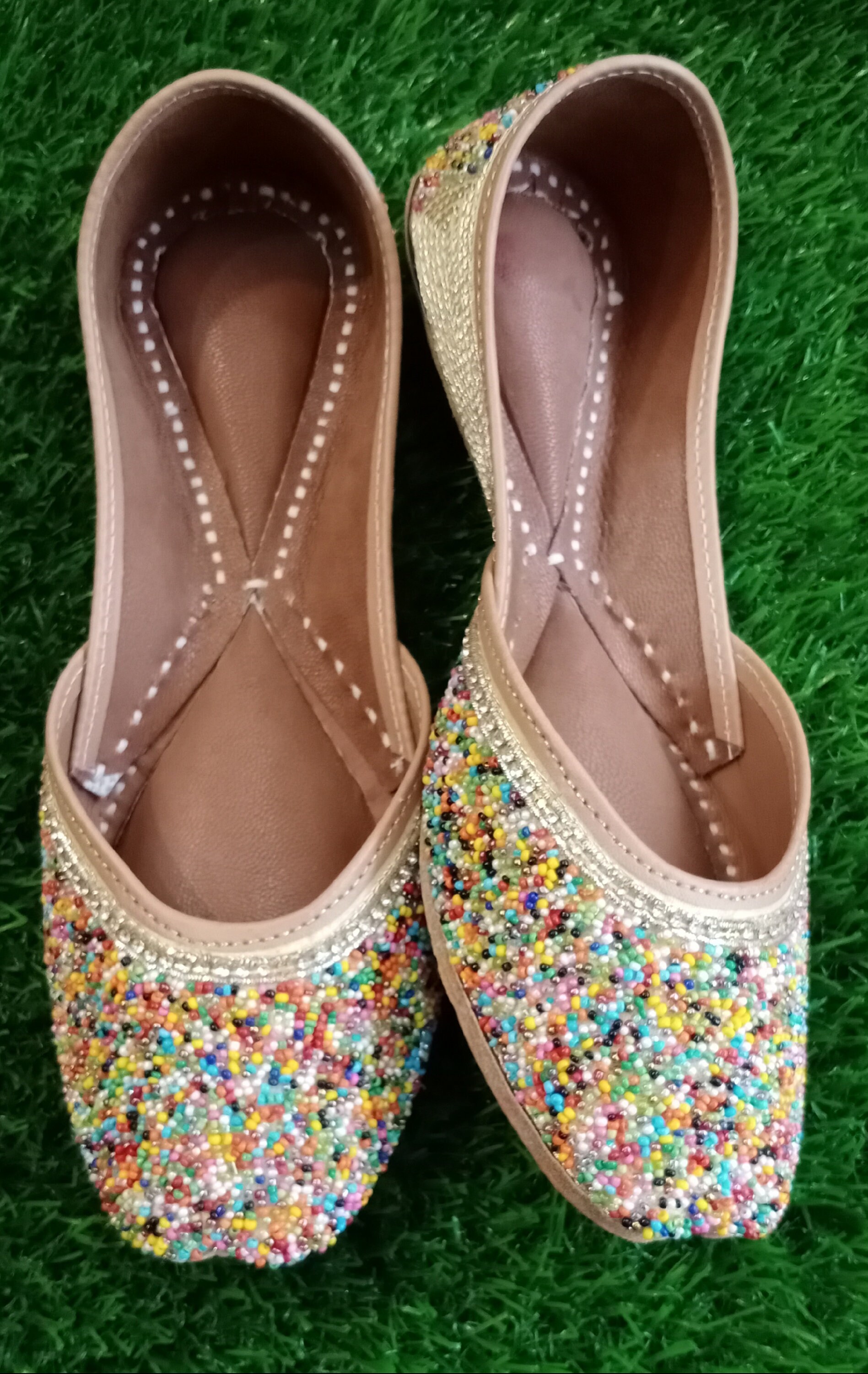 Women Beaded Punjabi Jutti shoes Indian shoes mojari wedding Etsy