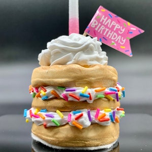La Petite Faux Birthday Cake, Fake Dessert, Faux Food, Birthday,Faux food display, Birthday Decor, Tier Tray, Fake Sweets, Photo Prop,