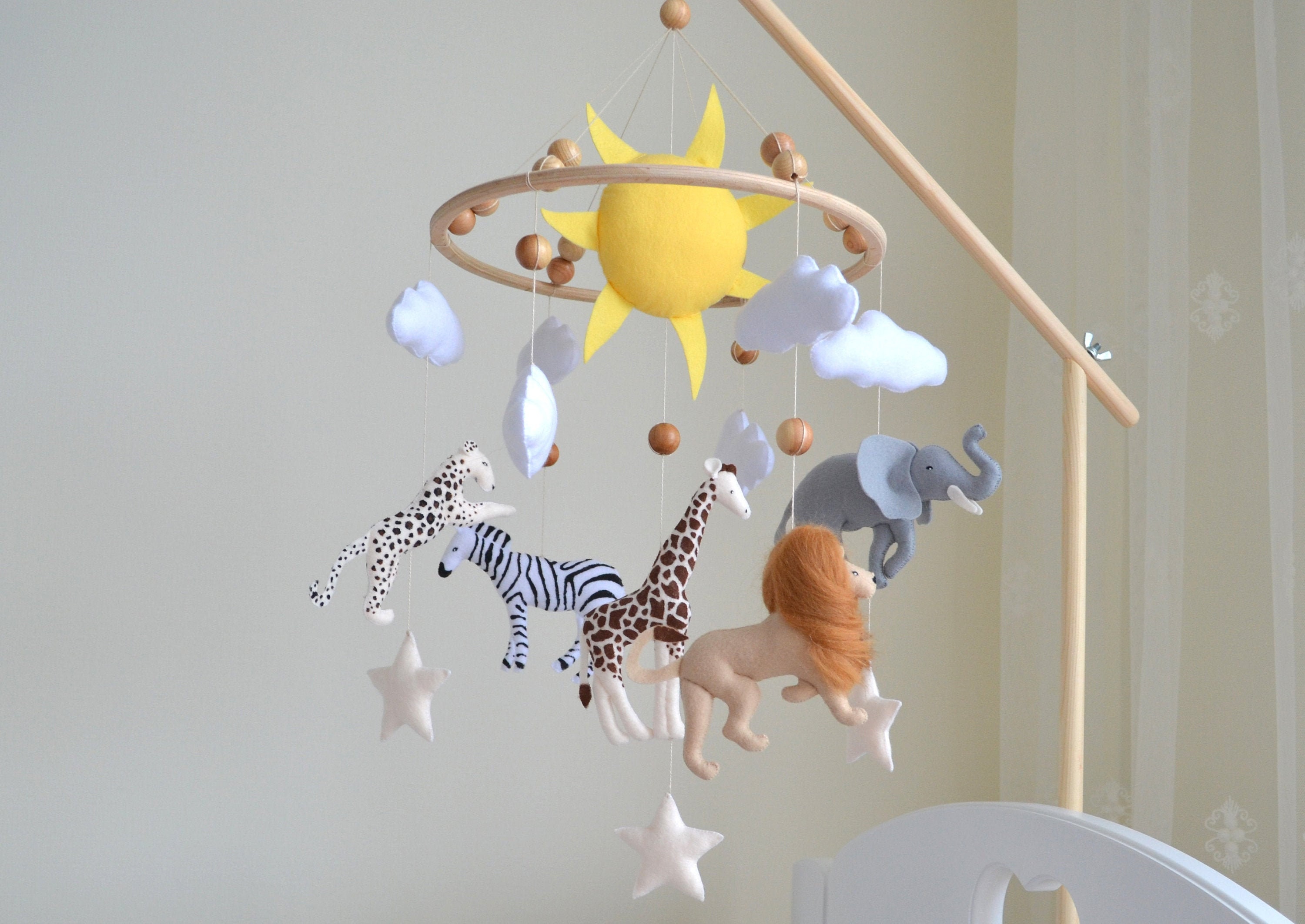 Safari mobile jungle mobile animaux réalistes mobiles Etsy