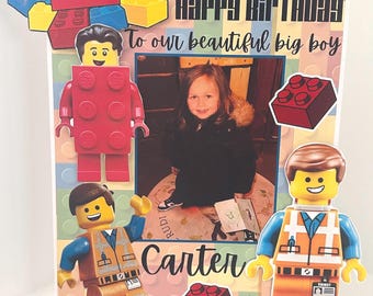Bespoke Birthday Card: 3D Handmade Son, Lego