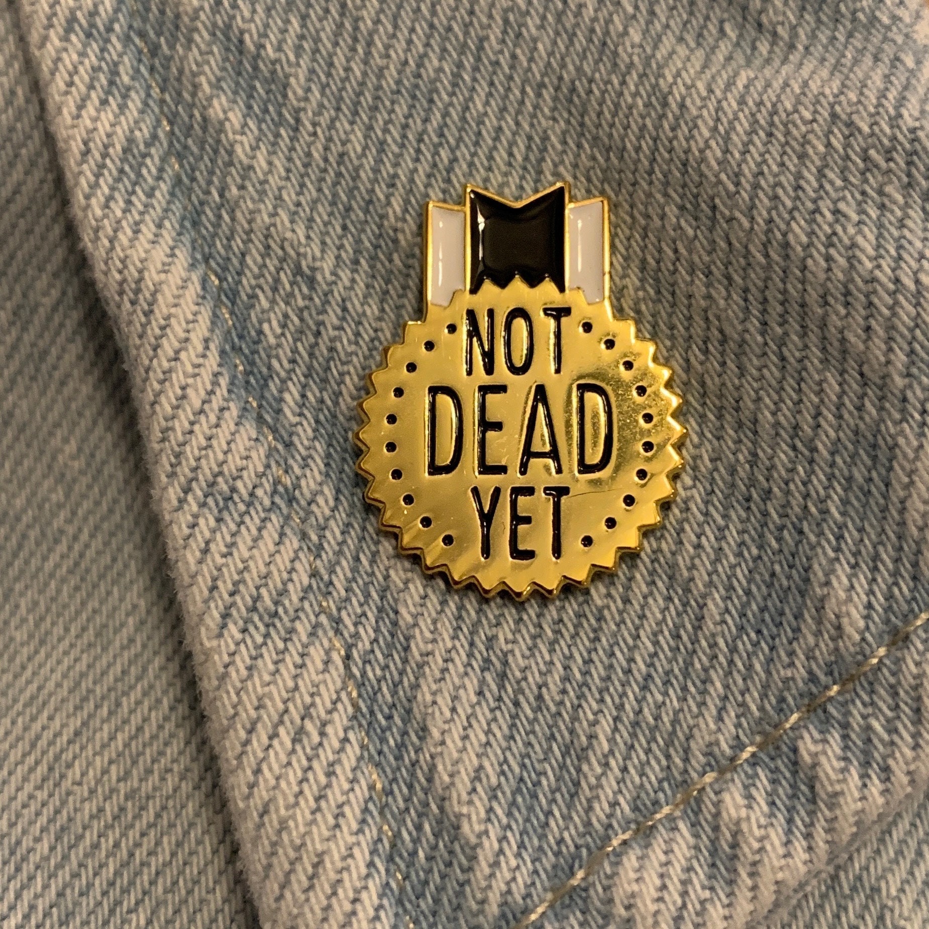 Not Dead yet Pin / Monty Python and the Holy Grail / Lapel Pin / Brooch ...