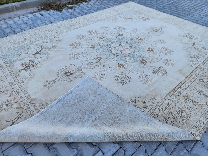 9x12 Turkish Rug, Turkish Rug Large Beige, Oversized Turkish Rug 9x12