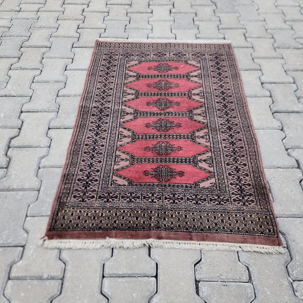 Vintage Rug 2x3, Turkish Small Rug, Bohemian Rugs, Outdoor Rug, Decorative Rug, Home Decor Rug, Bohem Decor Rug, Wool Decor Rug