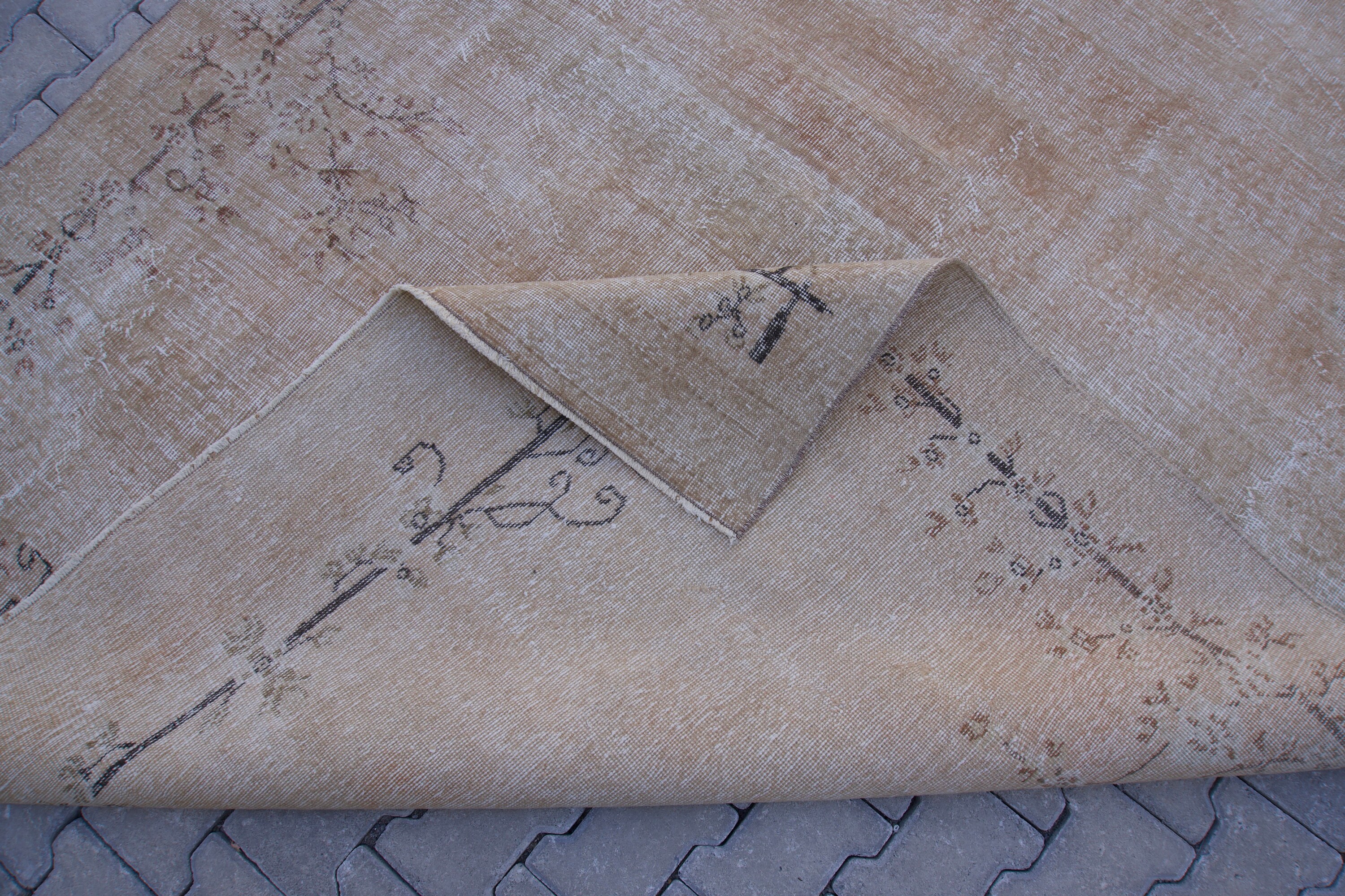 7x9 手織りトルコ製ウシャクラグ：タンボヘミアンウール＆コットン