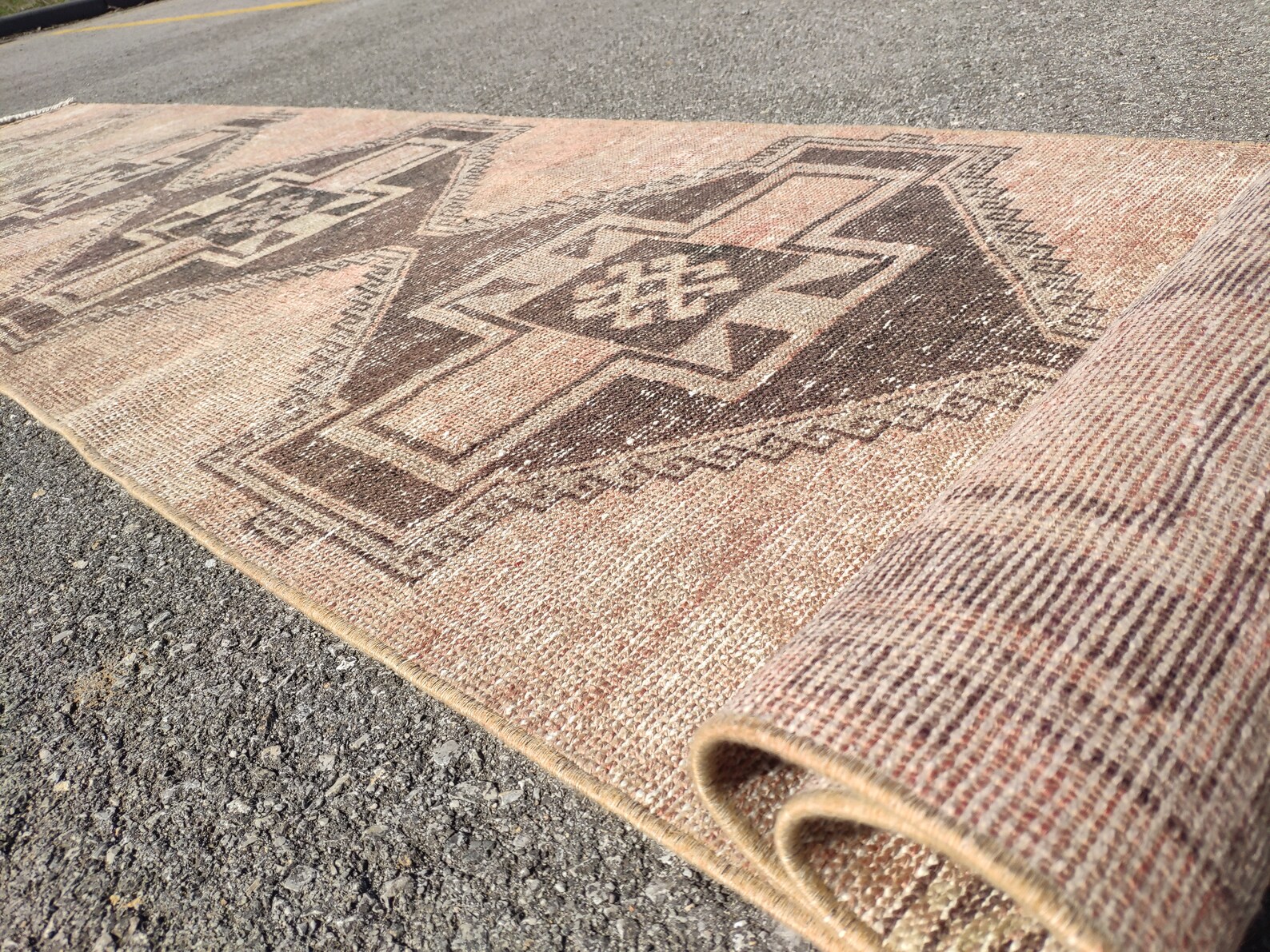 Authentic bronz vintage runner rug 2.76x12.63 rug rug for Etsy