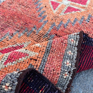 3 x 10 vintage Herki loper vloerkleed: Turks Oushak, boho pastel decor