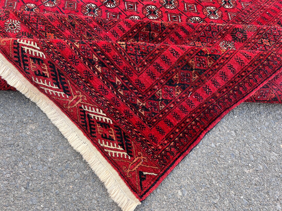 8x12 Vintage Large Rug Bohemian Area Rug Home Interior Design Vintage Red Rug Bohemian Soft Area