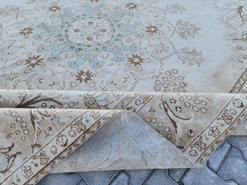 9x12 Turkish Rug, Turkish Rug Large Beige, Oversized Turkish Rug 9x12
