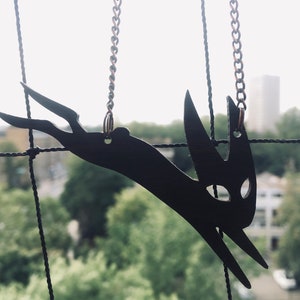 Black Rabbit of Inlé Watership Down Necklace