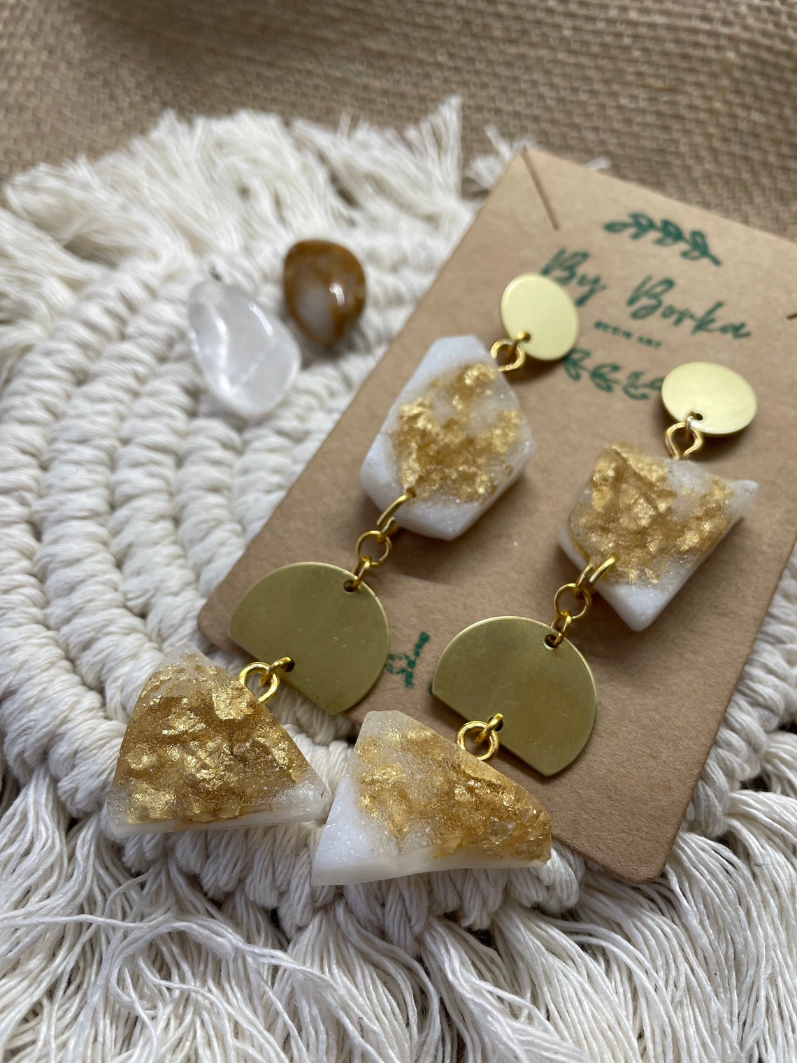 Resin earrings epoxy earrings earrings Etsy