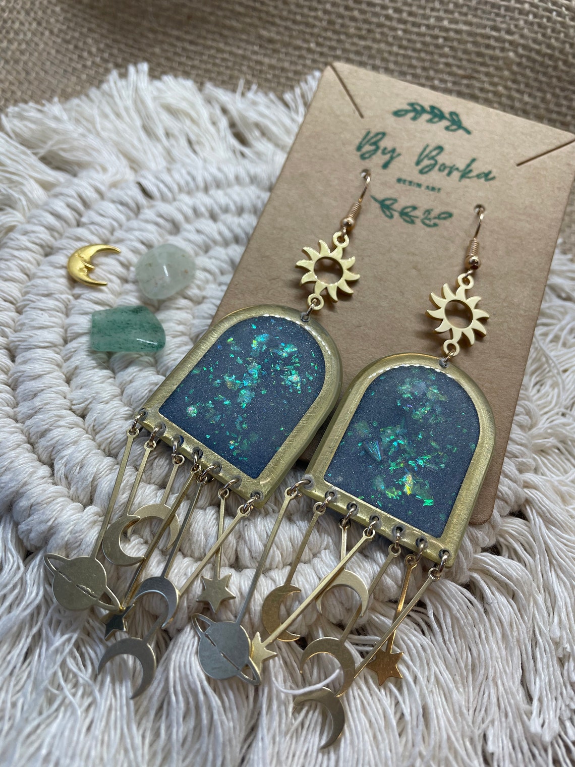 Resin earrings epoxy earrings earrings Etsy