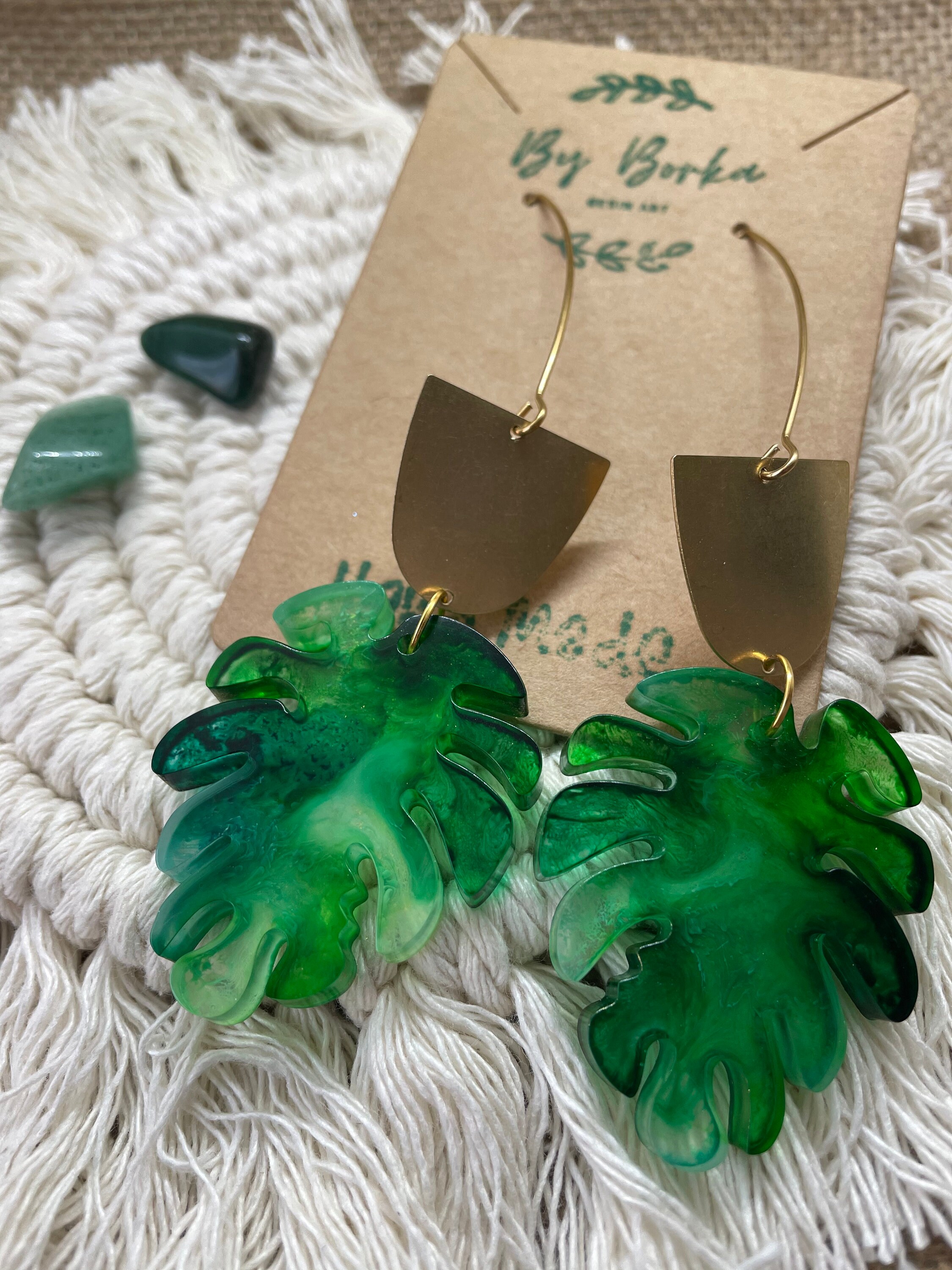 Resin earrings epoxy earrings earrings Etsy