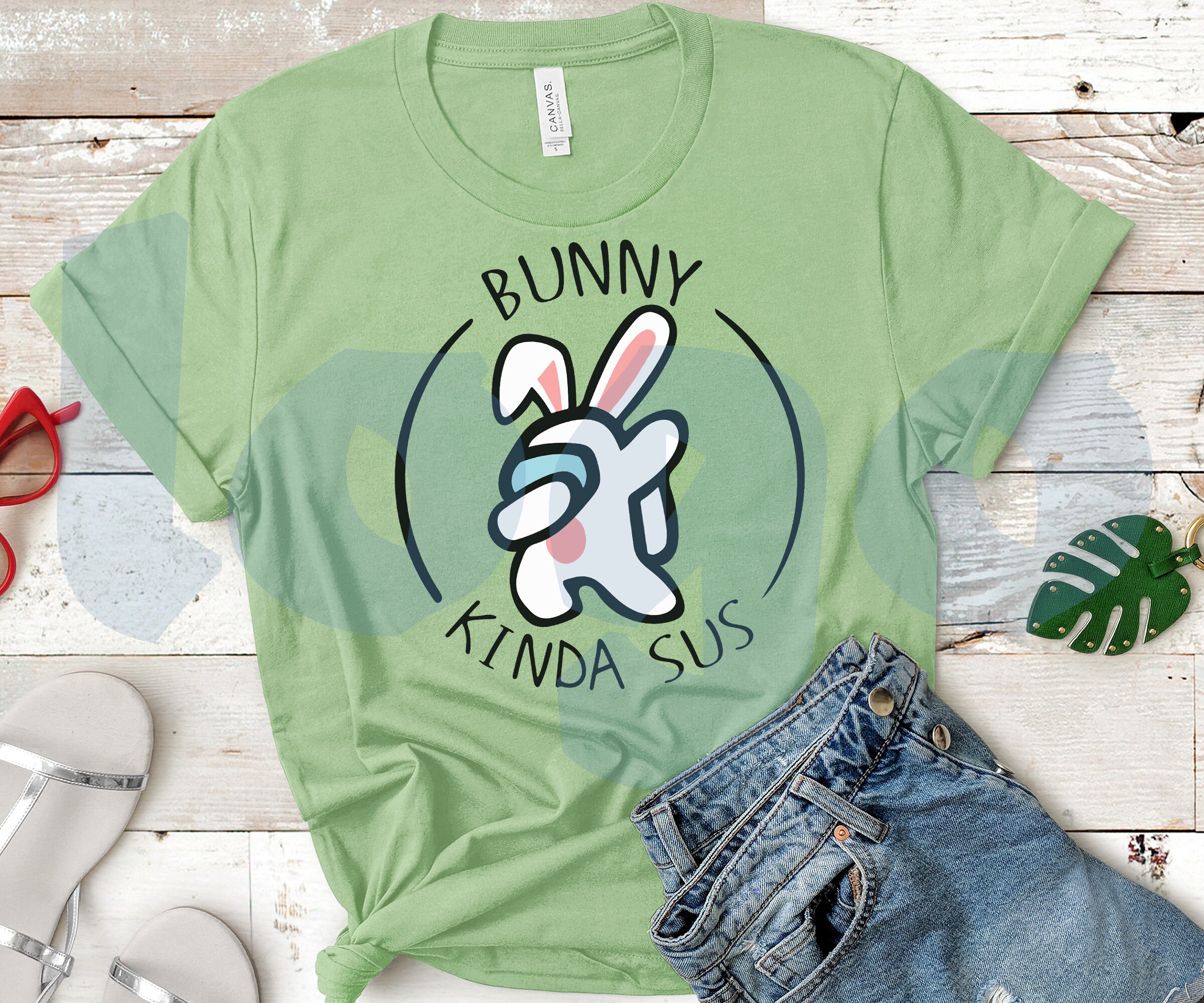 Download Bunny Kinda Sus Svg Dabbing Among Us Bunny Happy Easter ...