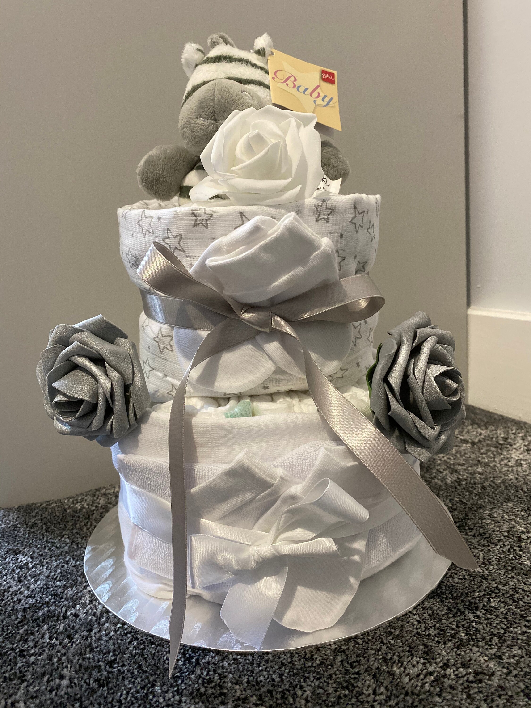 Cute New Baby Nappy Cake unisex Etsy