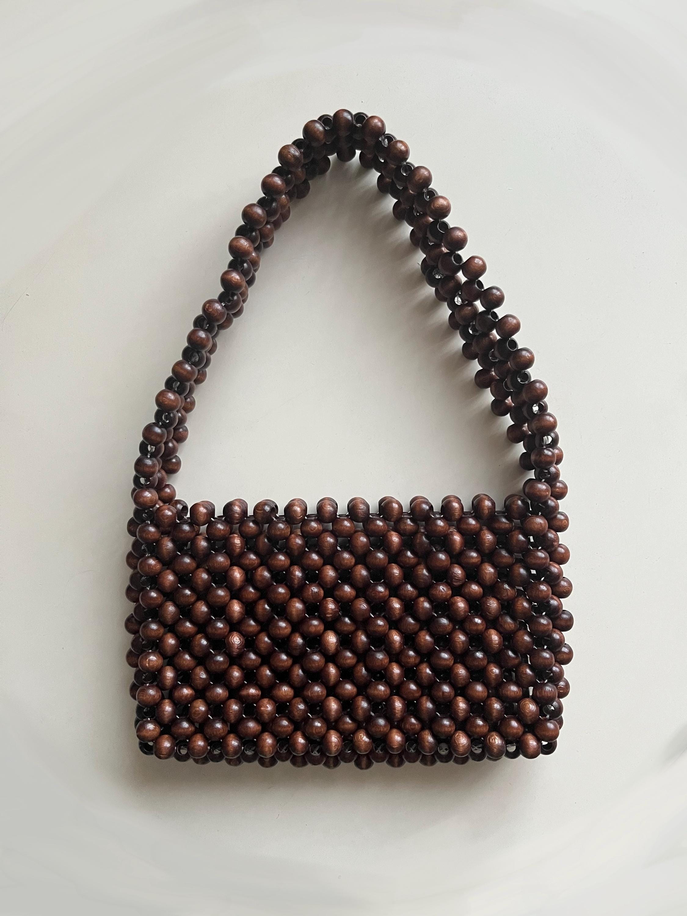【完売品】Ameri vintage L BALL BEADS BAG 1960s Walborg Wooden Beaded Purse – Retro Kandy Vintage
