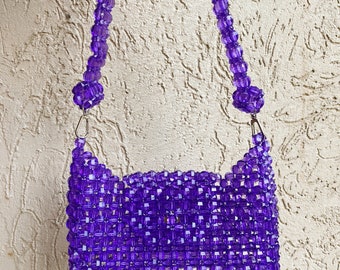★SCULPTOR★ Zen Wood Beads Bag Deep Purple SC24A506PU Zen Wood Beads Bag Deep Purple – Sculptor