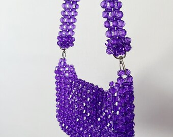 ★SCULPTOR★ Zen Wood Beads Bag Deep Purple SC24A506PU Zen Wood Beads Bag Raw – Sculptor