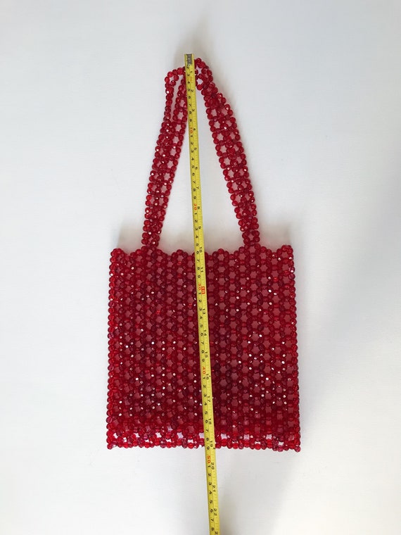 Red Beaded Bag