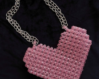 Heart Shaped Beaded Bags - Etsy