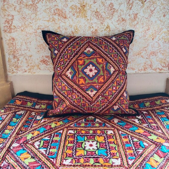 Exclusive Vintage and Antique Cushion Covers Kutch Work/ Etsy