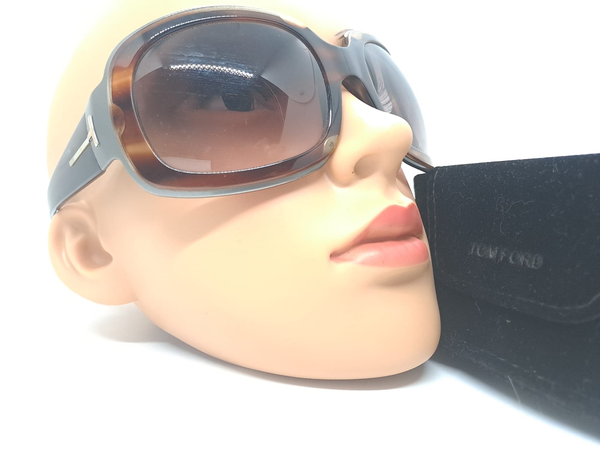 Lisa Tom Ford Sunglasses Mod.tf28 R65 Hazel Brown Tortoise