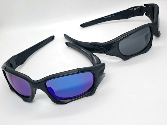 Authentic Oakley Pit Boss Wrap Slide 009317-02 Black Blue Authentic Oakley Pit Boss Wrap Slide 009317-02 Black Blue