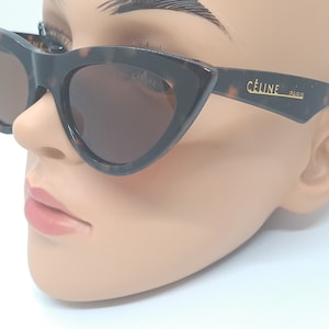 New CELINE CL4l469/S &quot;Tortoise&quot; Cat Eye Women Sunglasses