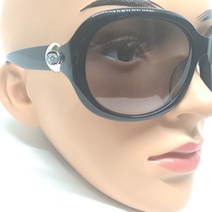 Chopard CH 1843 sunglasses Rarely reachable Women Eyewear  Super NOS Very Unique Black 80s Vintage Made in Italy