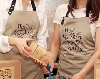 Enhance Your Kitchen Experience: Find the perfect apron with our Custom Kitchen Aprons designed for women. Explore our Family Apron Set