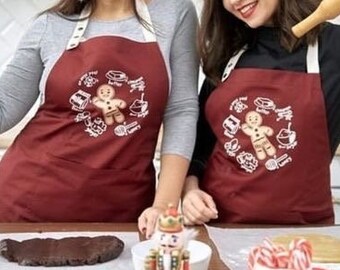 Elevate Your Kitchen Style: Custom Kitchen Apron, Apron for Women, and Family Apron - Get Festive with a Christmas Apron!