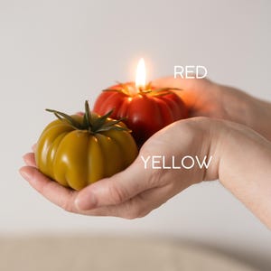 Tomato candles, Food Candles, Real Fruit Vegetables Candles, Garden Lover Gift, Handmade Beeswax Candles Table Centerpiece