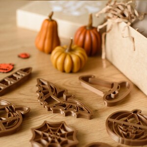 Halloween Cookie Cutters, Pumpkin Cookie Cutter Set, Cookie Stamp, Halloween Gift Box, DIY Cookie Kit, Ghost Finger Cookie Cutter