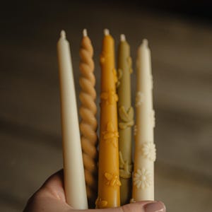 Taper Candles Beeswax, Candlesticks, Colored Tapers, Decorative Bird Candles, Dinner Taper Candle, Wedding Festive Candles