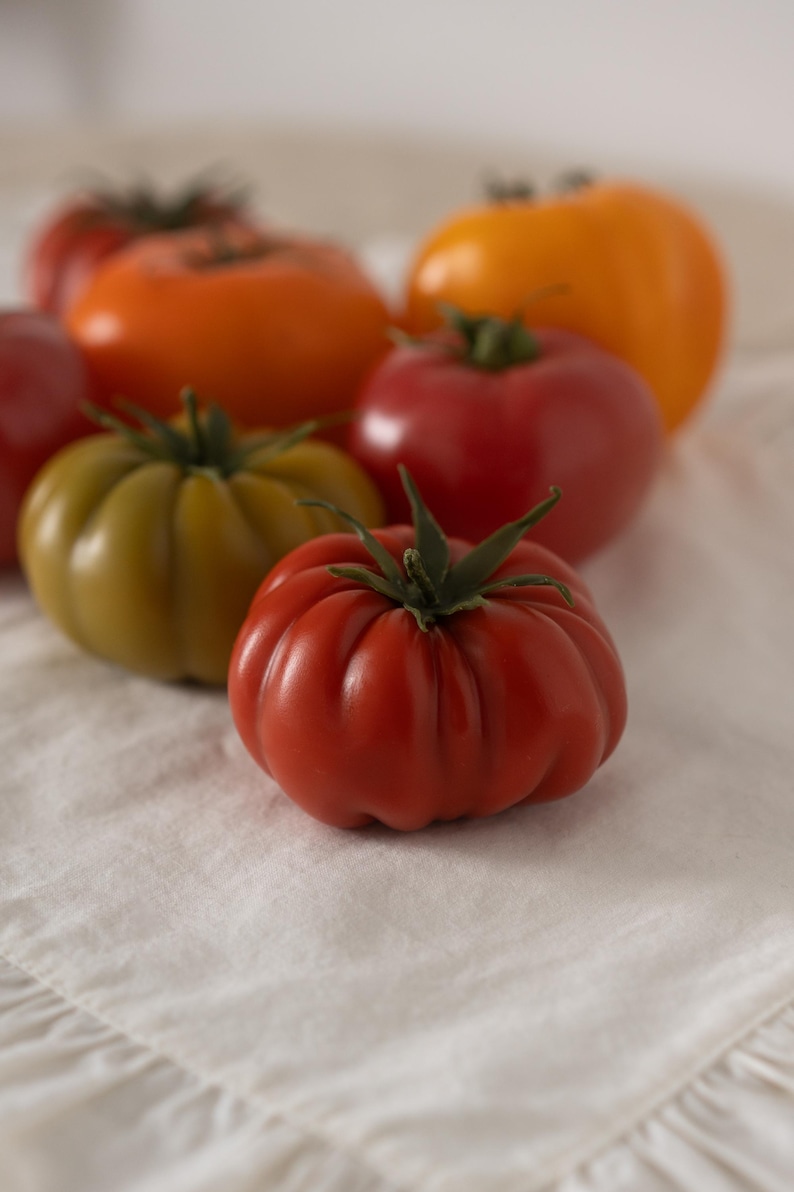 Tomato candles, Food Candles, Real Fruit Vegetables Candles, Garden Lover Gift, Handmade Beeswax Candles Table Centerpiece