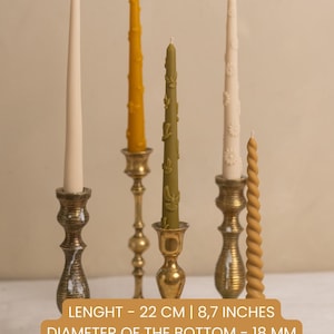 Taper Candles Beeswax, Candlesticks, Colored Tapers, Decorative Bird Candles, Dinner Taper Candle, Wedding Festive Candles