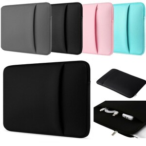 Zip Case Cover Bag Sleeve Fits Apple MacBook Air 13.6"inch -M2 -2022- WITH CHARGER POCKET