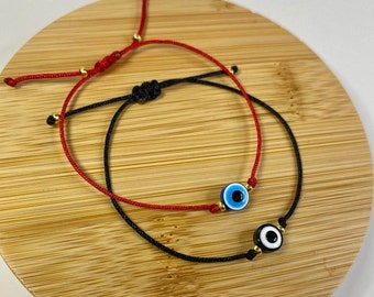 Evil Eye bracelet for women, Nazar bracelet, Red string Turkish evil eye bracelet, protection evil eye, kids evil eye, handmade gift