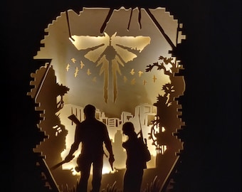 Wooden lightbox - Last of us