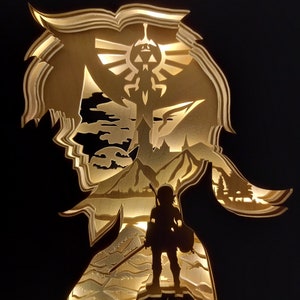 WOODEN Lightbox - Zelda