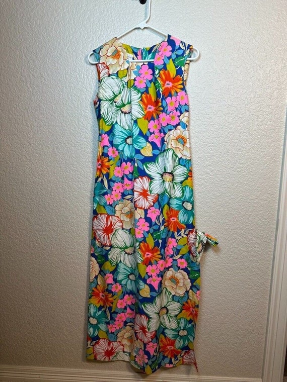 Floral Side Slit Maxi Dress At Home Wear by Van R… - image 1
