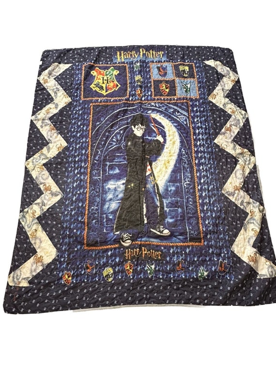 Harry Potter Twin Bedspread Blanket Vintage Crown Bedding RARE Etsy