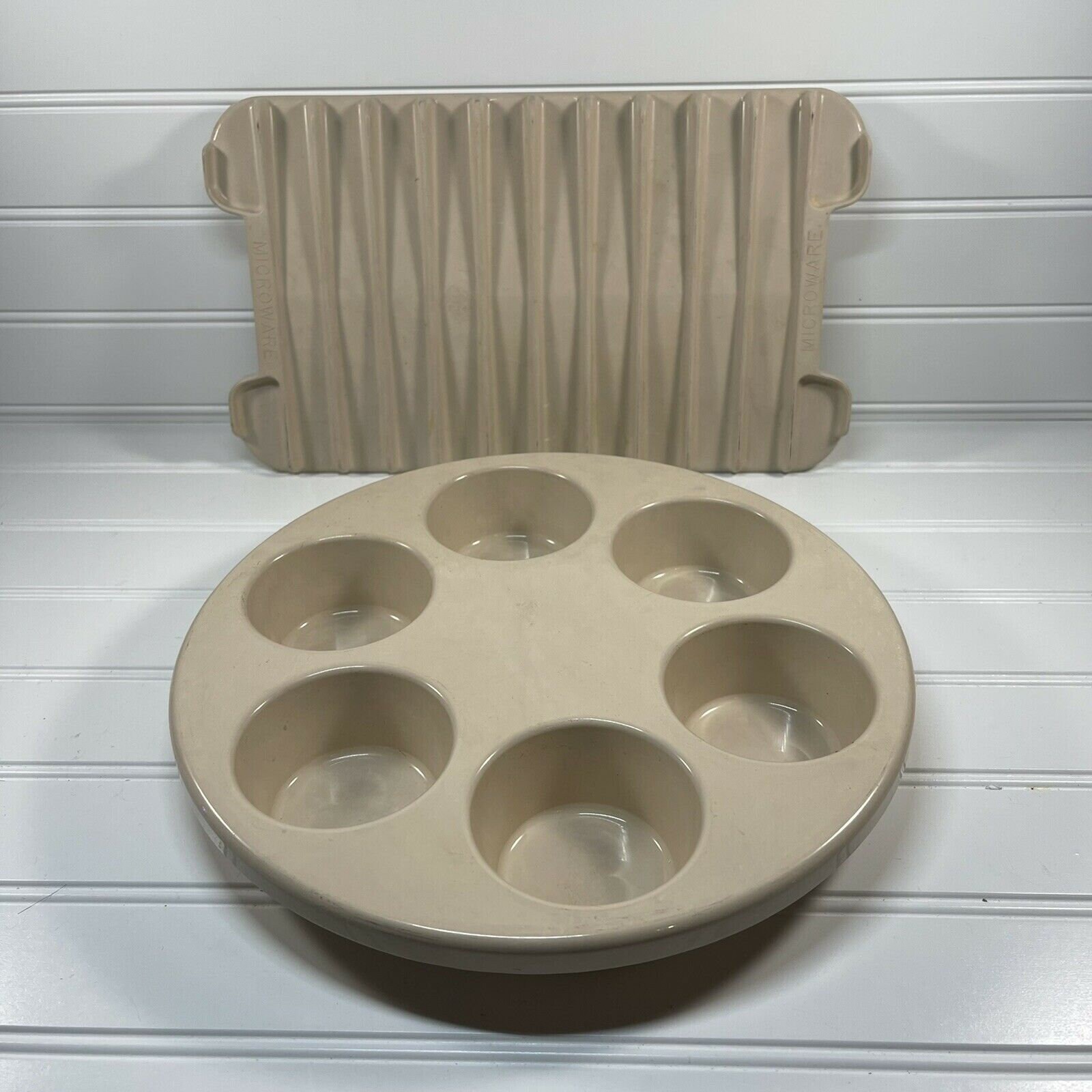 Vintage Microwave Anchor Hocking Microware Muffin Eggs Bacon Etsy