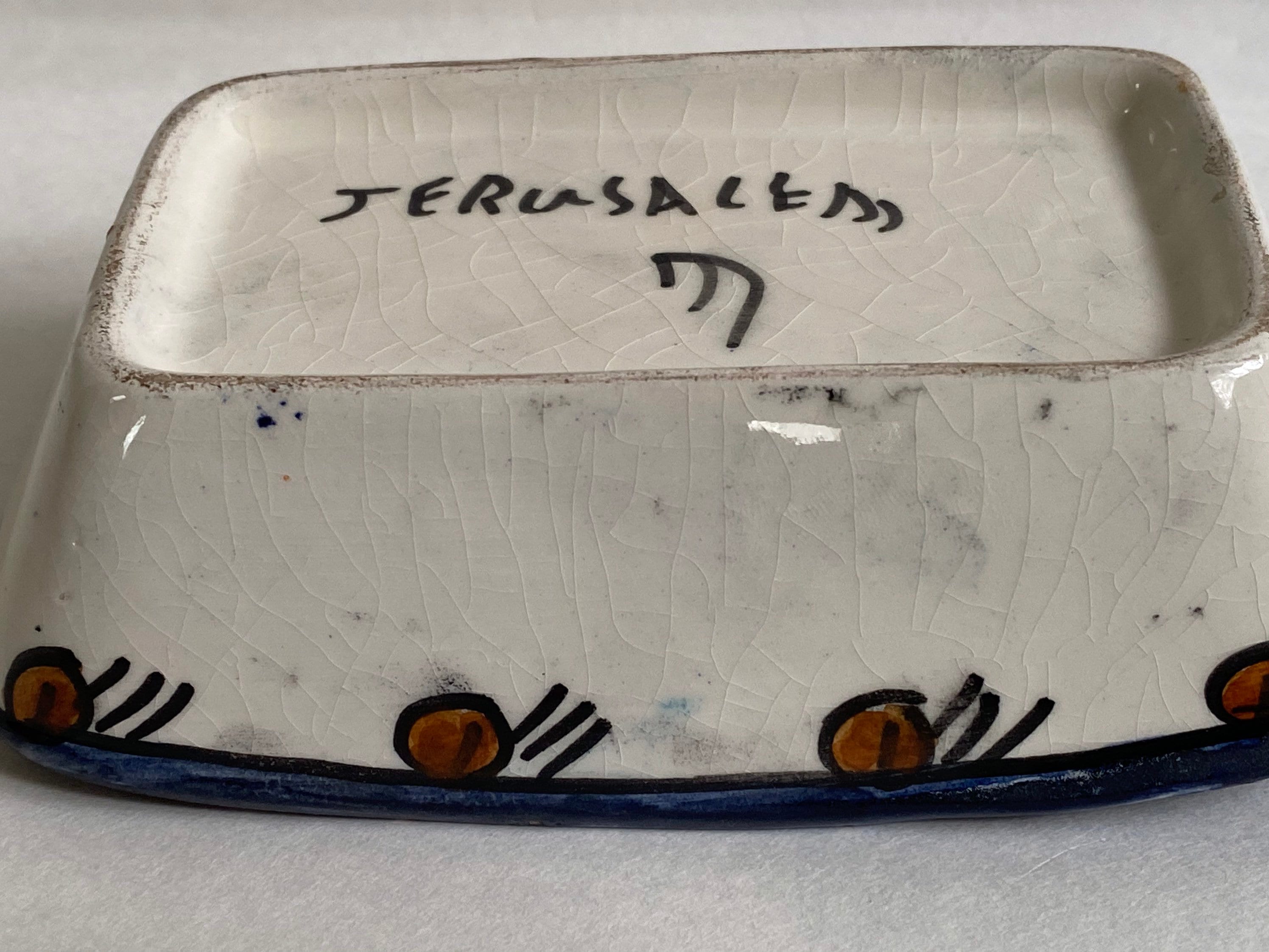 Hand Painted Vintage Jerusalem Pottery Etsy