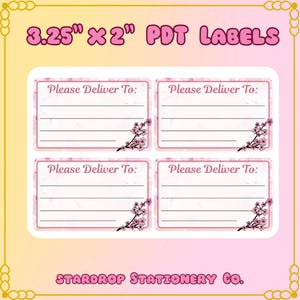 Sakura Please Deliver To Stickers: Happy Mail Labels