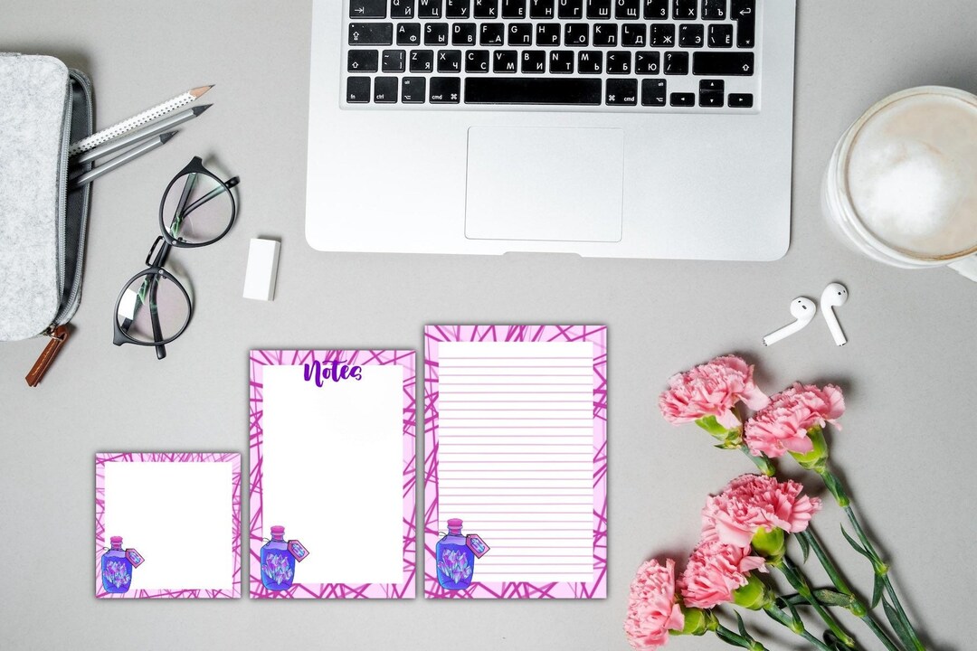Handmade Crystal Potion Notepads 3 Sizes 3x3 4x6 - Etsy