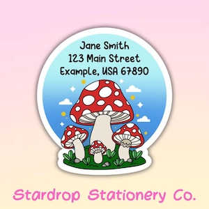 Etiquetas de dirección personalizadas de setas lindas / Etiqueta de dirección en forma / Etiquetas personalizadas / Setas Kawaii / Correo de caracol / Pen Pal