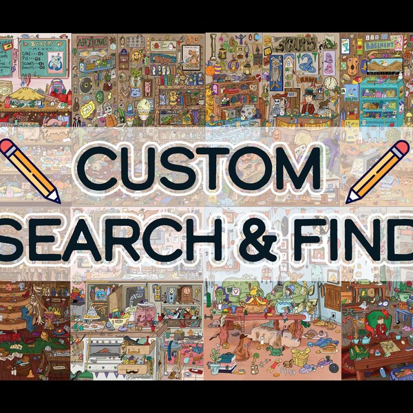Custom Search & Find, hidden object page made uniquely for you!