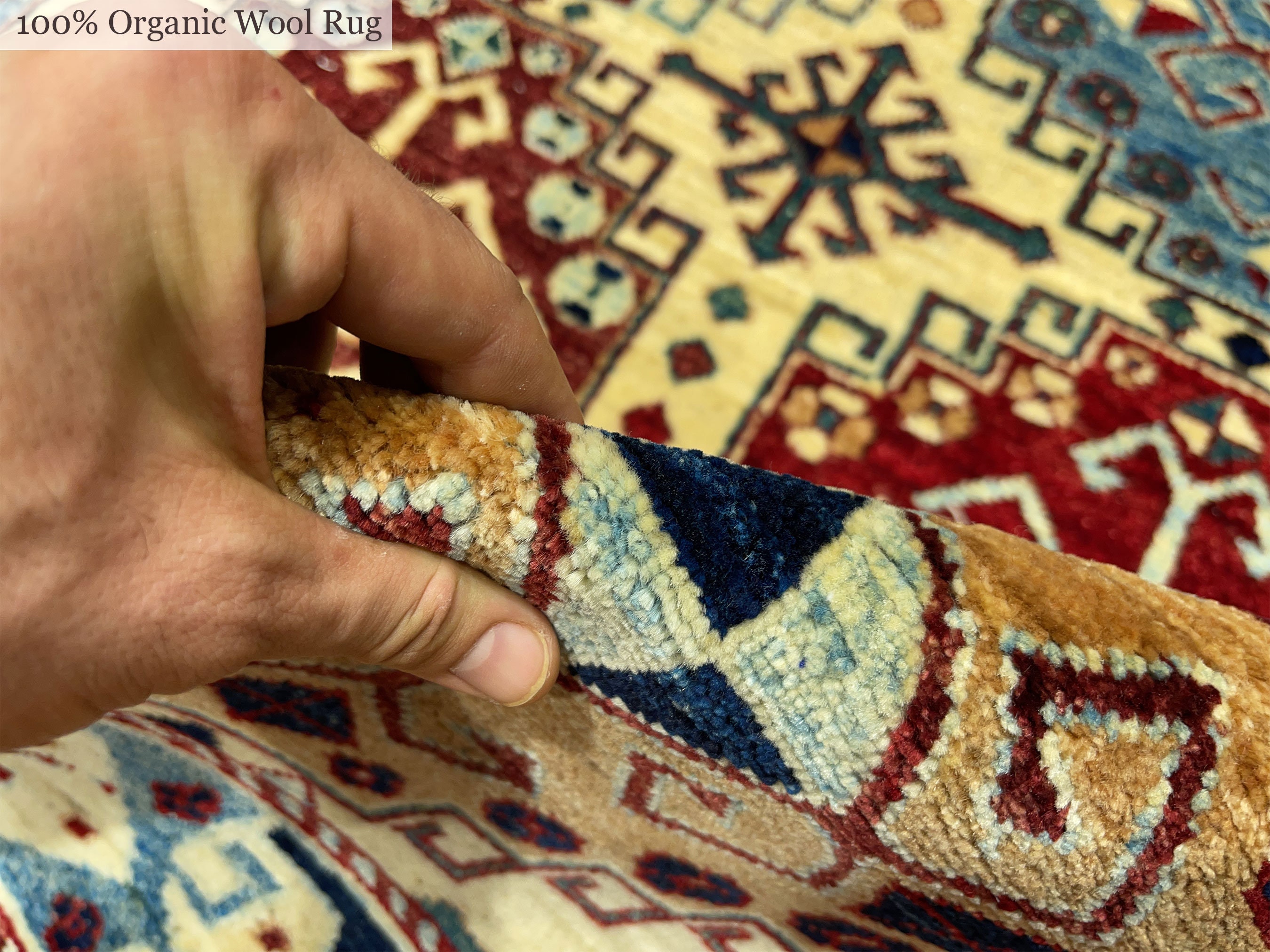 5x7 ft. Kaukasischer weißer Teppich Handgemachter | Etsy